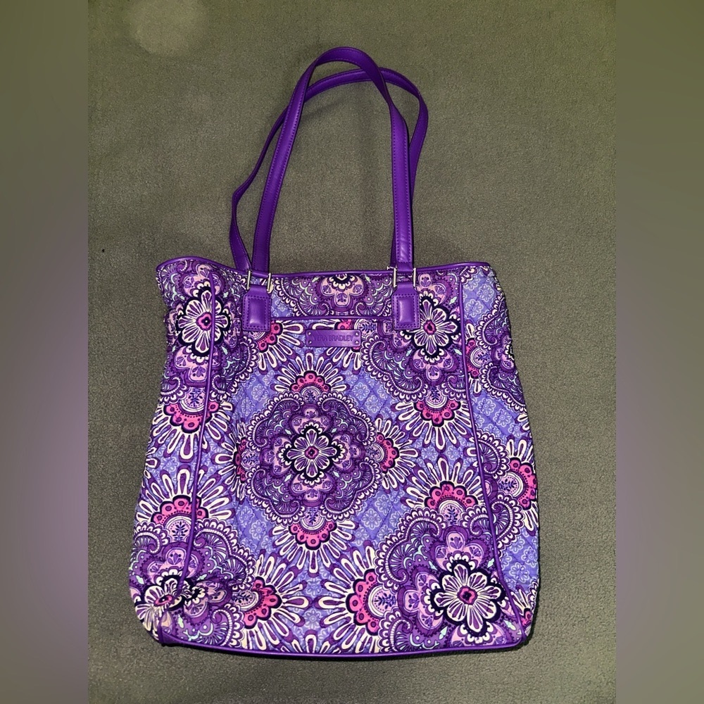 Vera Bradley Crosstown Tote in Lilac Tapestry